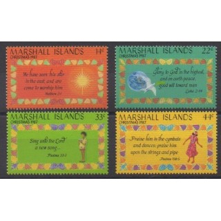 Acheter cette série de timbres de Marshall de l'année 1987 (No 164/167).