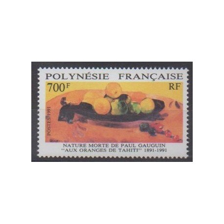 Polynésie - 1991 - No 385 - Peinture