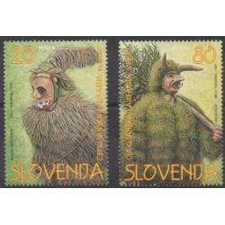 Slovénie - 1997 - No 164/165 - Masques ou carnaval