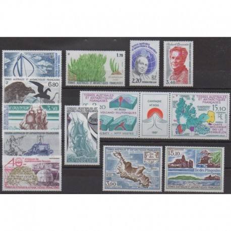 French Southern Territories - Complete year - 1988 - Nb 130/139 - PA100/PA102