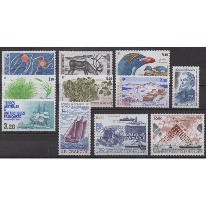 Acheter les timbres des Terres Australes et Antarctiques Françaises de l'année 1987 (No 122/129 - PA97/PA99).
