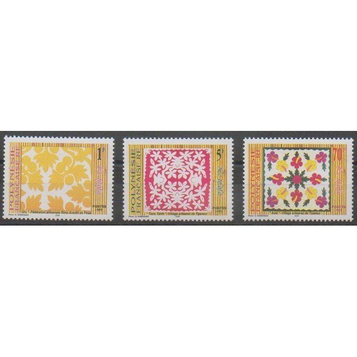 Acheter cette série de timbres de Polynésie de l'année 1997 (No 528/530).