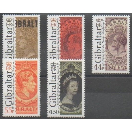 Gibraltar - 2011 - Nb 1425/1429 - Stamps on stamps
