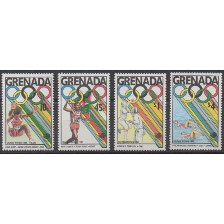 Grenade - 1989 - Nb 1763/1766 - Summer Olympics