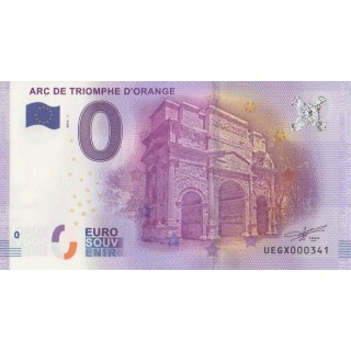 Billet souvenir touristique - 2016-1 - Arc de triomphe d'Orange - (Vaucluse)