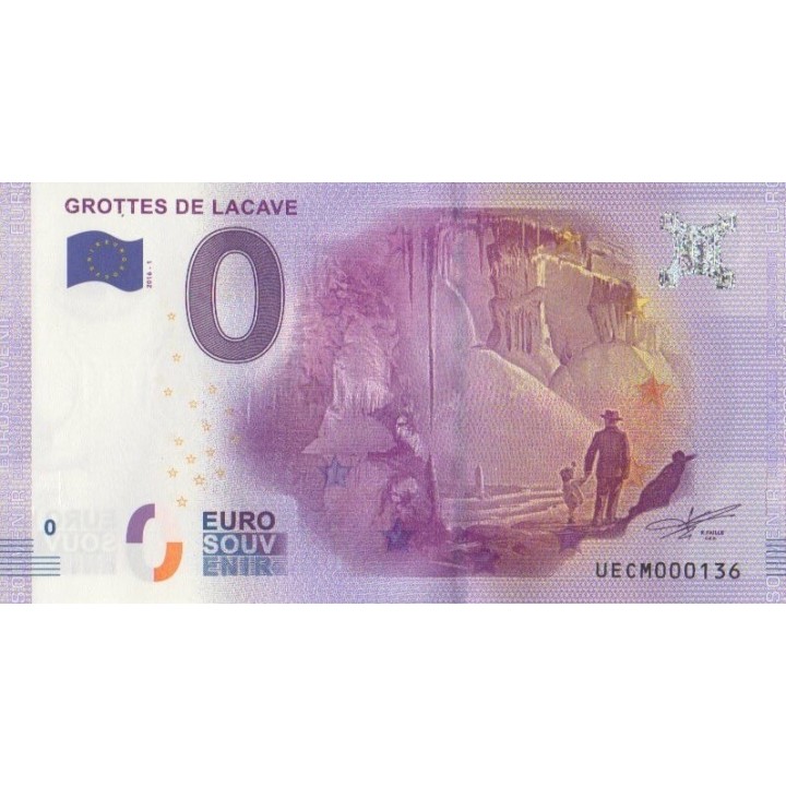 Euro banknote memory - 2016 - Grottes de Lacave - (Lot)