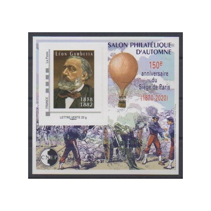 Buy this cnep sheet  of France of the year 2020 (Nb CNEP Léon Gambetta - Siège de Paris).