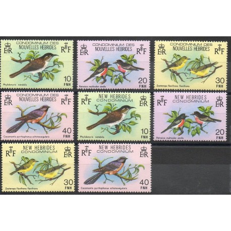 New Hebrides - 1979- Nb 575/582 - Birds