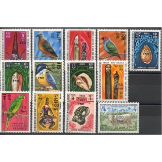 Timbres  - Nouvelles-Hébrides - 1977 - No 450/462