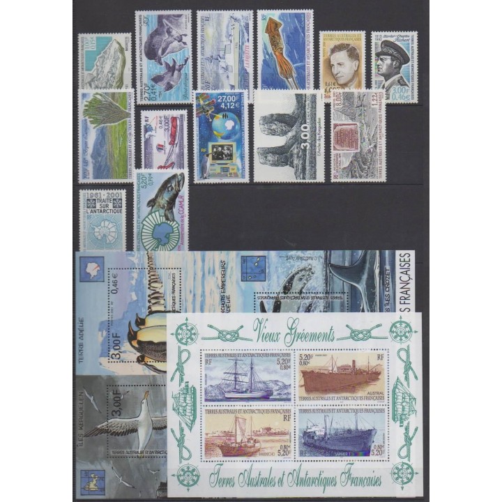 Buy the stamps and the 2 souvenir sheets of FSAL of the year 2001 (Nb 287/307 - BF5/BF6).