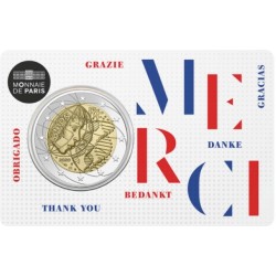 2 euro commémorative - France - 2020 - La recherche médicale - Merci - Coincard