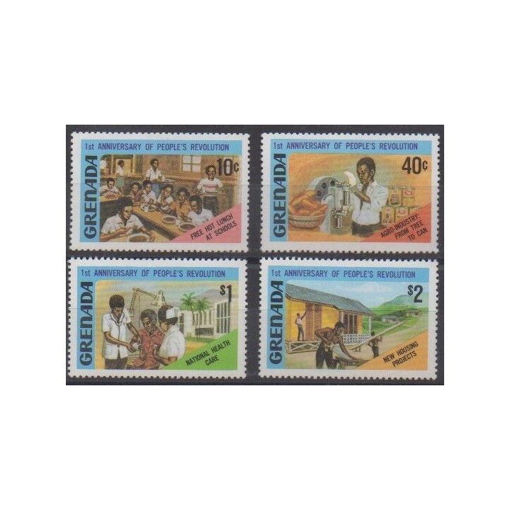 Acheter cette série de timbres de Grenade de l'année 1980 (No 921/924).