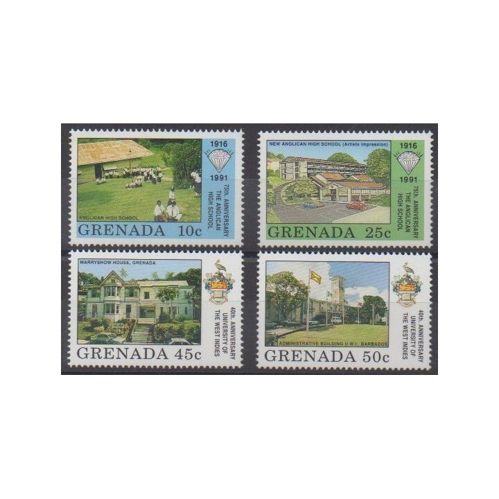 Buy this set of stamps of Grenade of the year 1991 (Nb 2038/2041).