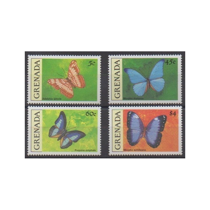 Acheter cette série de timbres de Grenade de l'année 1990 (No 1971/1974).