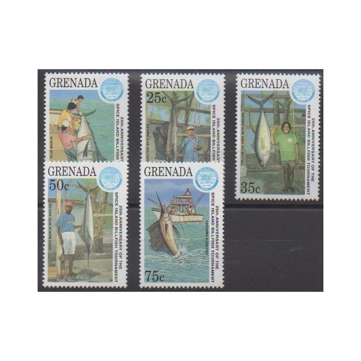 Buy this set of stamps of Grenade of the year 1993 (Nb 2371/2375).