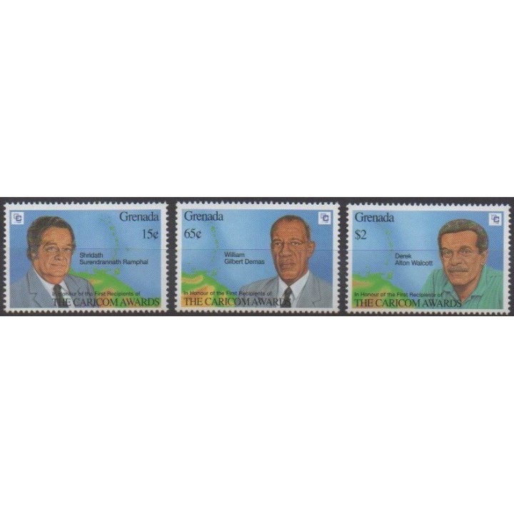 Buy this set of stamps of Grenade of the year 1994 (Nb 2480/2482).