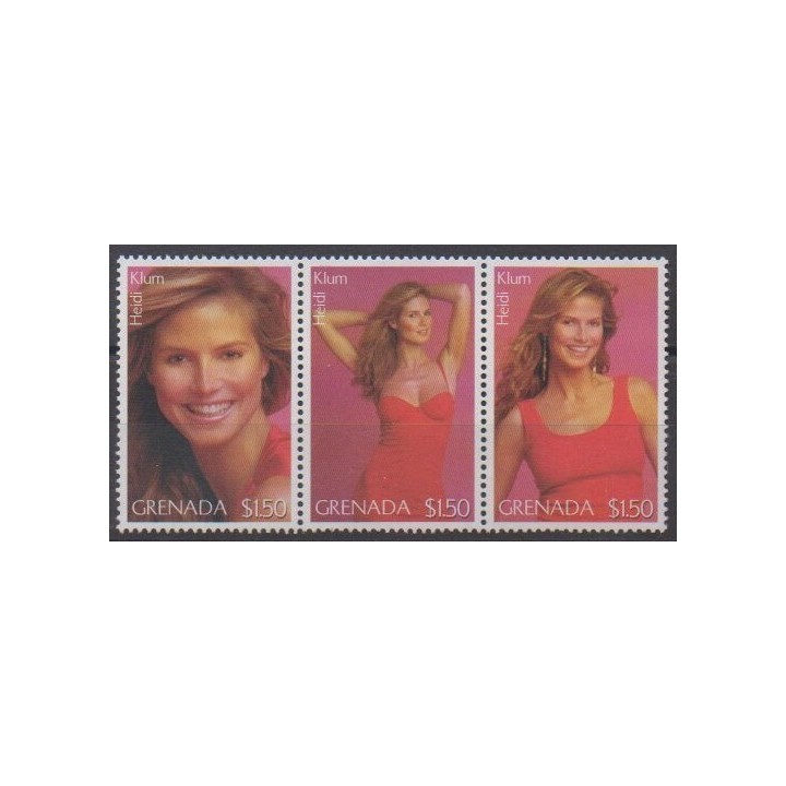 Buy this set of stamps of Grenade of the year 2002 (Nb 4204/4206).