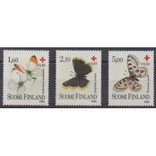 Acheter cette série de timbres de Finlande de l'année 1986 (No 957/959).
