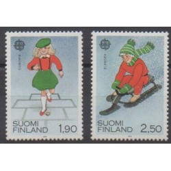Finlande - 1989 - No 1042/1043 - Enfance - Europa