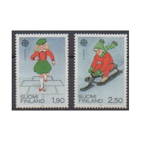 Finlande - 1989 - No 1042/1043 - Enfance - Europa