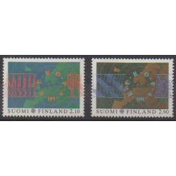Finlande - 1991 - No 1110/1111 - Espace - Europa