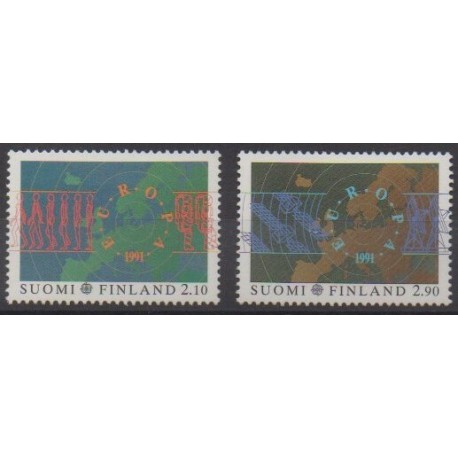 Finland - 1991 - Nb 1110/1111 - Space - Europa