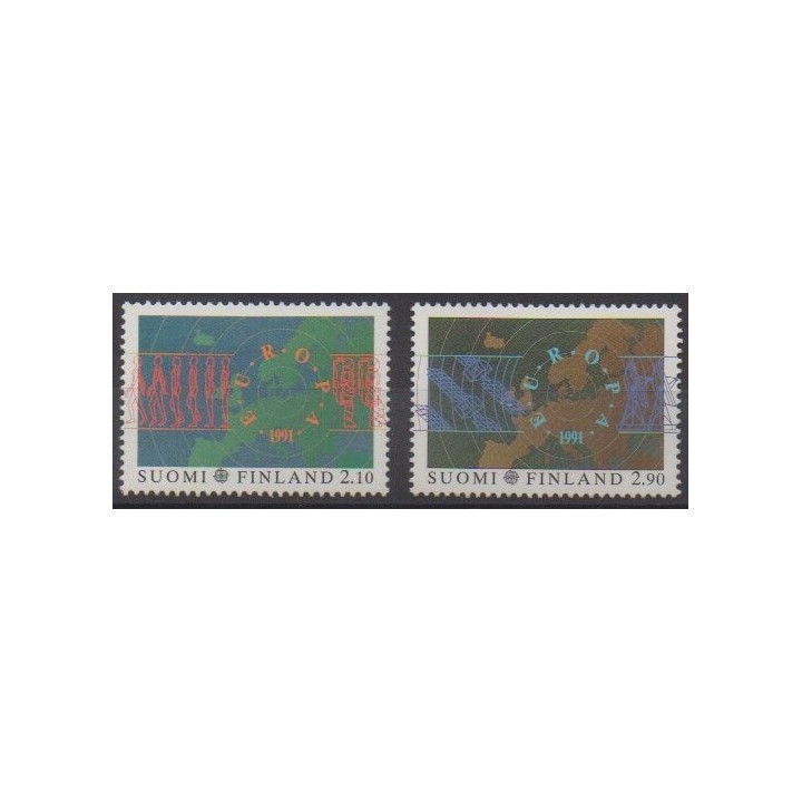 Acheter cette série de timbres de Finlande de l'année 1991 (No 1110/1111).