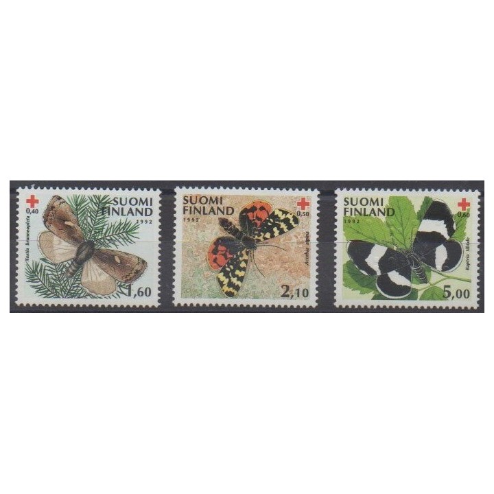 Acheter cette série de timbres de Finlande de l'année 1992 (No 1138/1140).