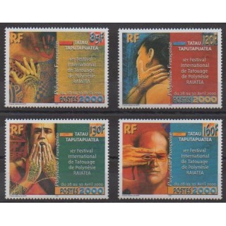 Acheter cette série de timbres de Polynésie de l'année 2000 (No 614/617).