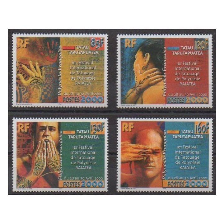 Buy this set of stamps of Polynesia of the year 2000 (Nb 614/617).