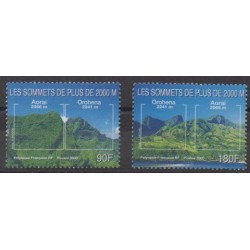 Polynésie - 2000 - No 623/624 - Sites