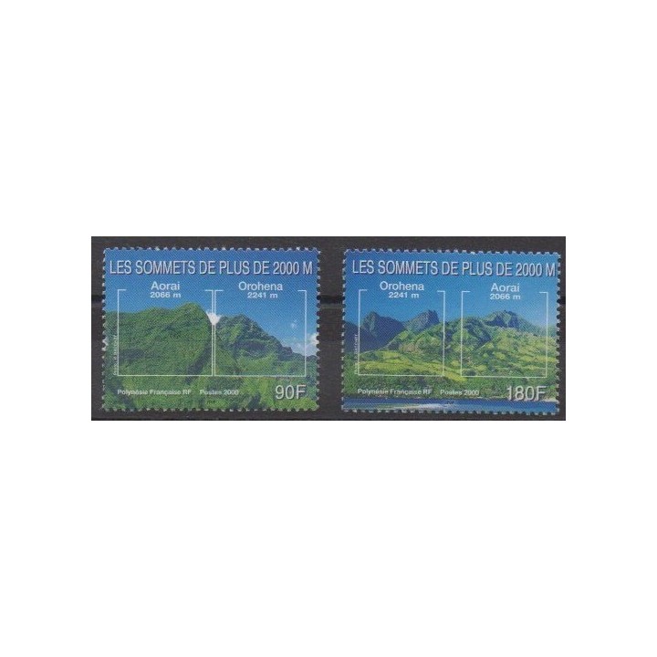 Buy this set of stamps of Polynesia of the year 2000 (Nb 623/624).