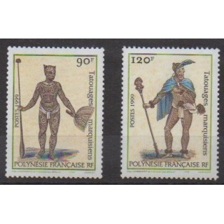 Acheter cette série de timbres de Polynésie de l'année 1999 (No 584/585).