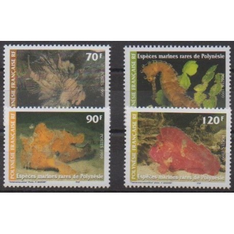 Polynésie - 1999 - No 580/583 - Vie marine