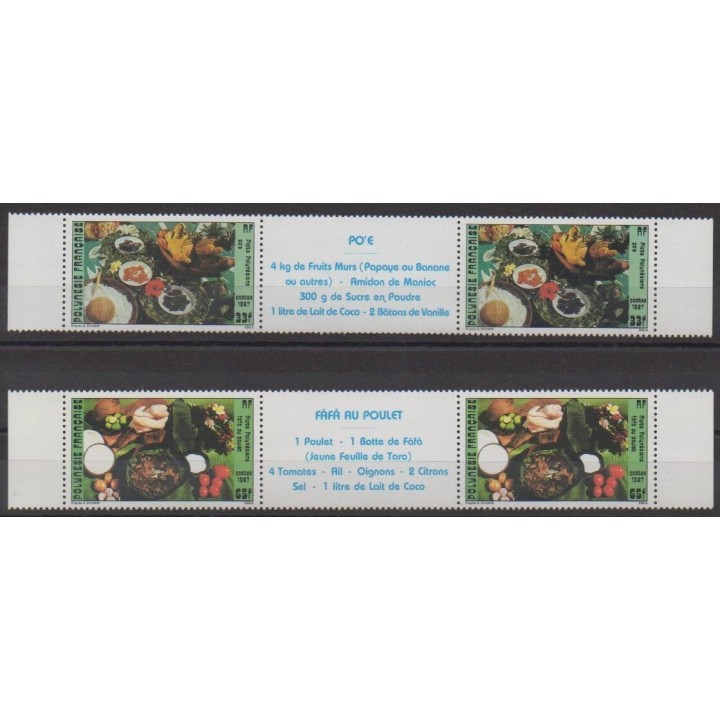 Acheter cette série de timbres de Polynésie de l'année 1987 (No 278A/279A).