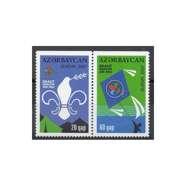 Timbres - Thème scouts - Azerbaïdjan - 2007- No 580a/581a