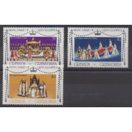 Grenadines - 1977 - Nb 191/193 - Royalty