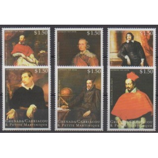 Acheter cette série de timbres de Grenadines de l'année 2000 (No 2615/2620).