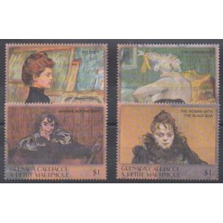 Acheter cette série de timbres de Grenadines de l'année 2001 (No 3024/3027).