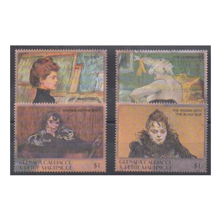 Buy this set of stamps of Grenadines of the year 2001 (Nb 3024/3027).