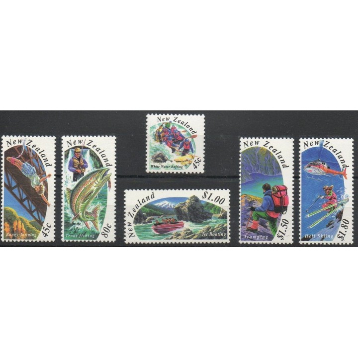 Stamps - Theme various sports - New Zealand - 1994- Nb 1269/1274