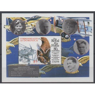 Timbres - Thème avions - Dominique - 1998 - No BF 364