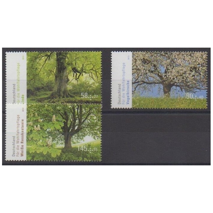 Acheter cette série de timbres d'Allemagne réunifiée de l'année 2013 (No 2808/2810).