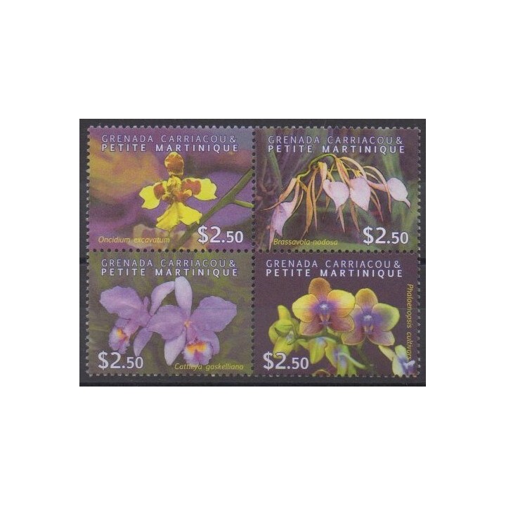 Acheter cette série de timbres de Grenadines de l'année 2010 (No 3840/3843).