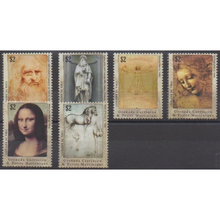 Acheter cette série de timbres de Grenadines de l'année 2010 (No 3830/3835).