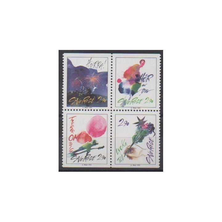 Acheter cette série de timbres de Suède de l'année 1993 (No 1767/1770).