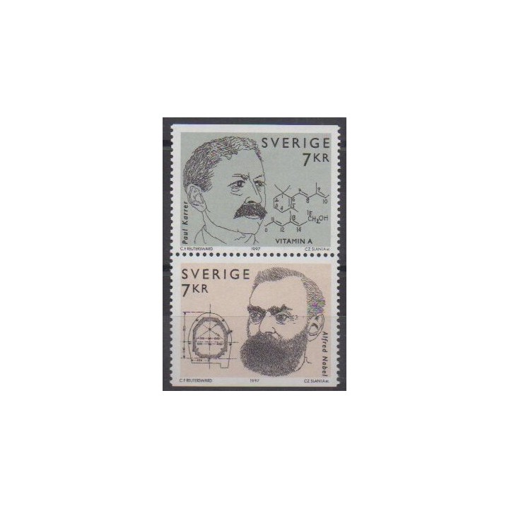Buy this set of stamps of Sweden of the year 1997 (Nb 2007/2008).