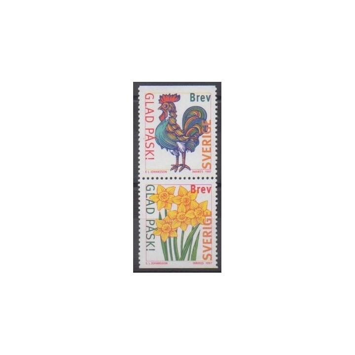 Acheter cette série de timbres de Suède de l'année 1997 (No 1974/1975).