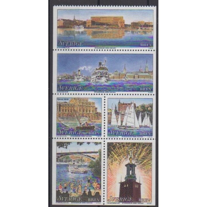 Buy this set of stamps of Sweden of the year 1998 (Nb 2032/2037).