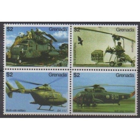 Grenade - 2007 - No 4991/4994 - Hélicoptères